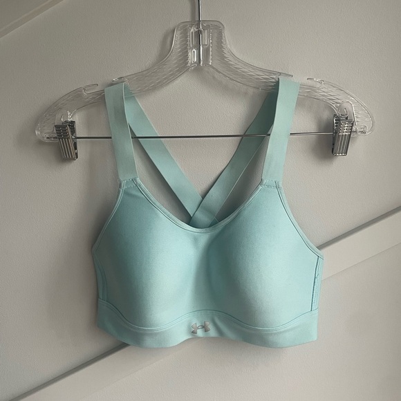 UNDER ARMOUR woman's Hight Infinity High Support Sports Bra Blue size S - Picture 2 of 8